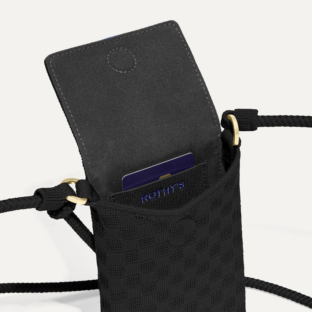 The Phone Crossbody - Black Sand