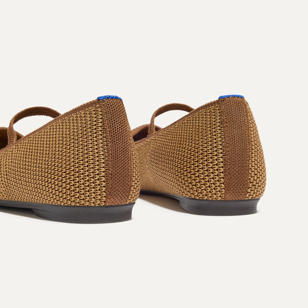 The Max Square Mary Jane - Wheat Raffia-Knit