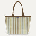 The Lightweight Zip Tote - Sunbeam Market Stripe