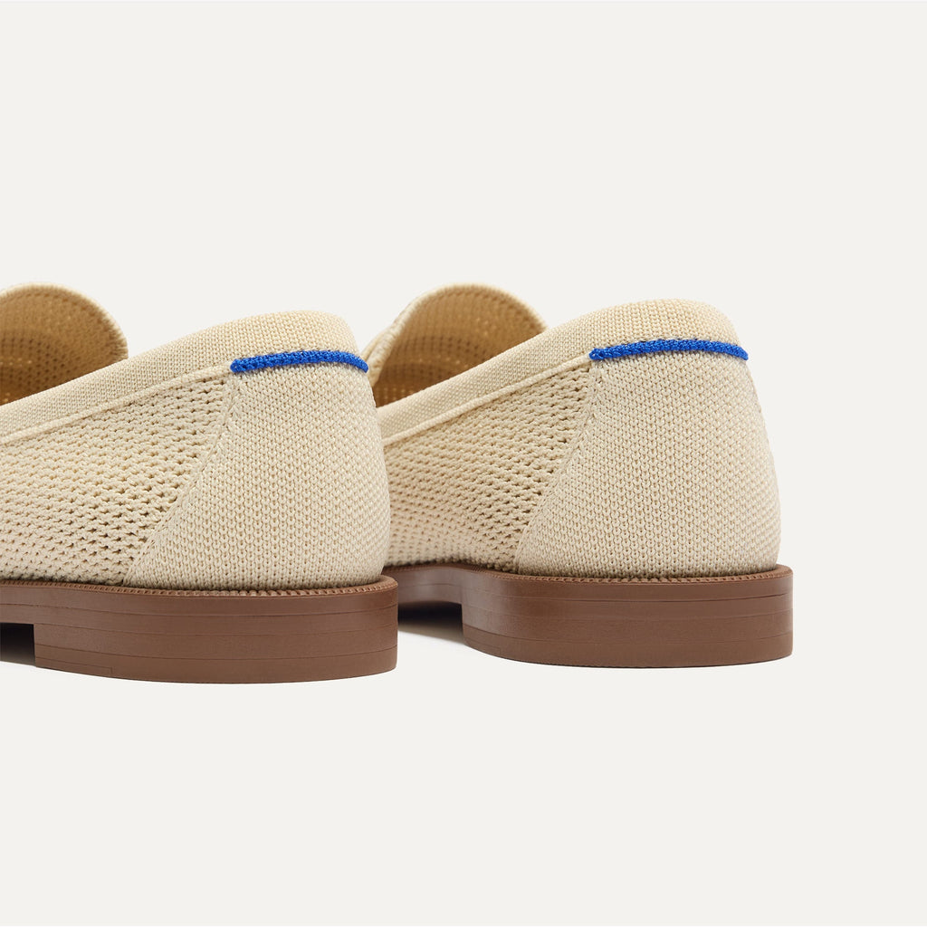 The Penny Loafer - Conch Raffia-Knit