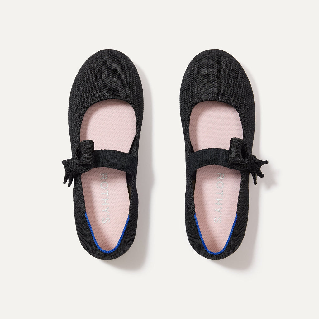 The Kids Tux Bow Mary Jane - Black