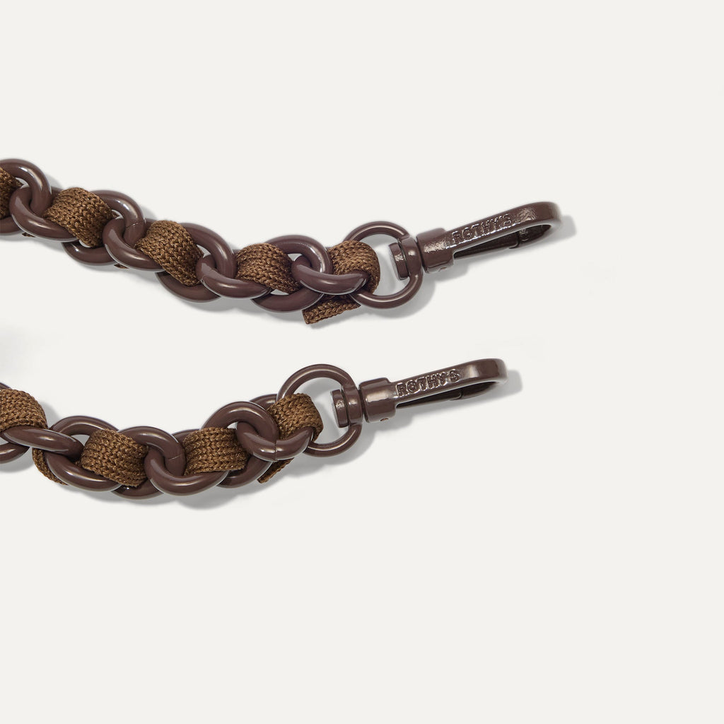 The Crossbody Strap - Espresso Chain-Knit