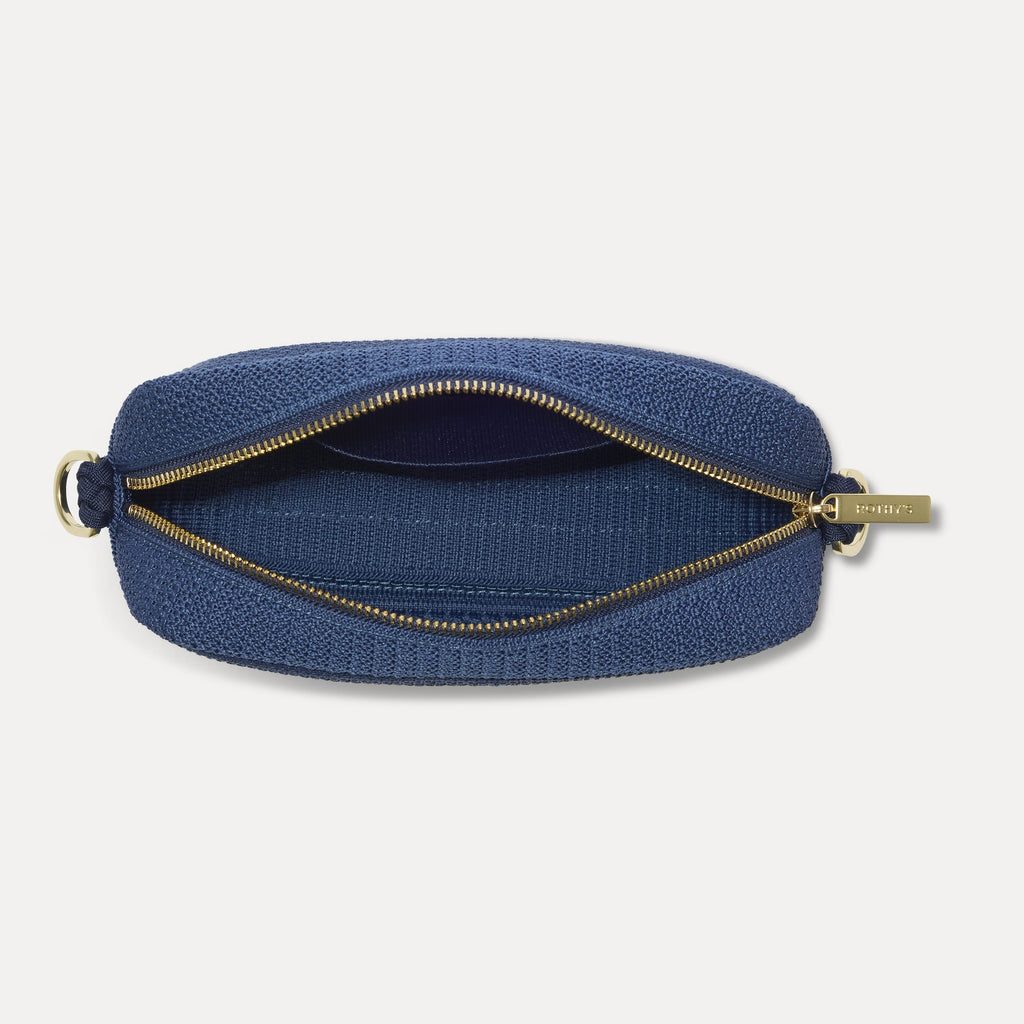 The Crossbody Camera Bag - Lagoon Open-Knit