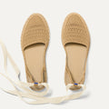 The D'Orsay Espadrille - Camel Crochet
